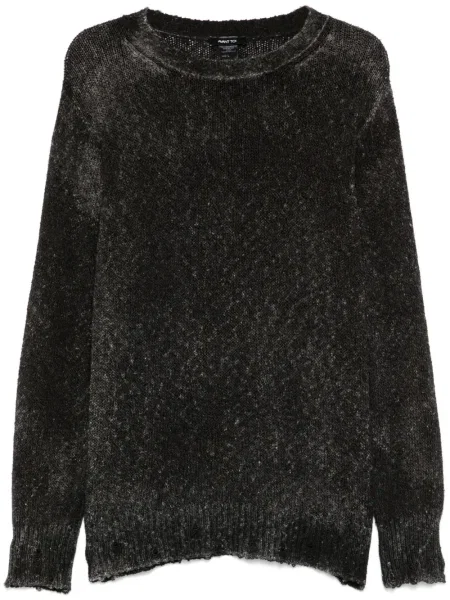 Džemper Avant Toi s izlizanim efektom siva