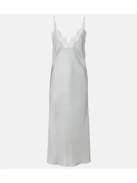 Rochie Róhe de mătase albastru