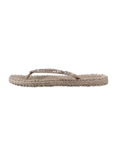 ILSE JACOBSEN Flip-flops gri deschis maro
