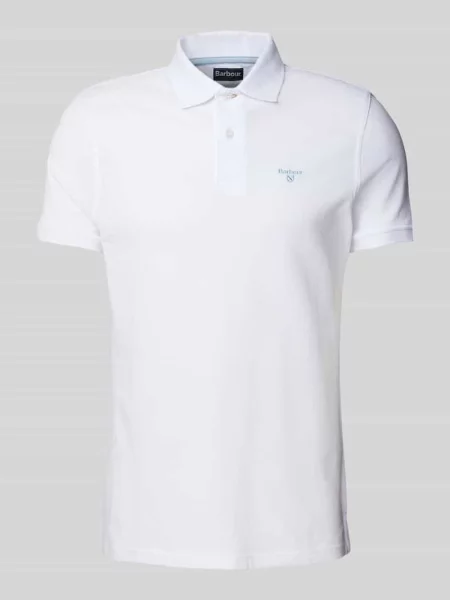 Lekka koszulka polo Barbour biała