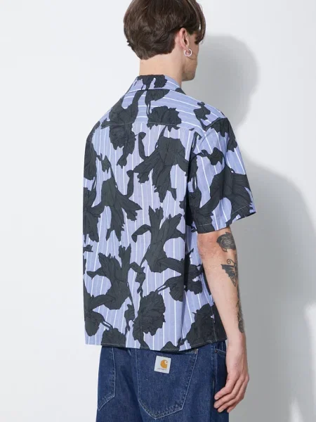 Сорочка Neil Barrett Boxy Bold Flowers Print Short Sleeve Shirt regular