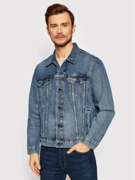 Levi's geaca jeans barbati de tranzitie albastru