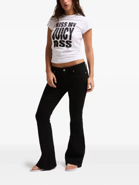 Blugi Juicy Couture cu autograf negru