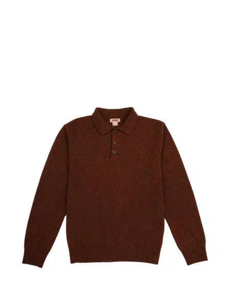 Tricou polo Baracuta tricotate maro