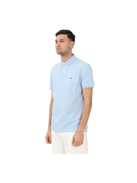Tommy Hilfiger Polo Błękitny niebieska