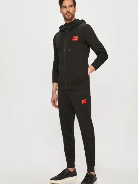 Спортивні штани HUGO меланж чорний