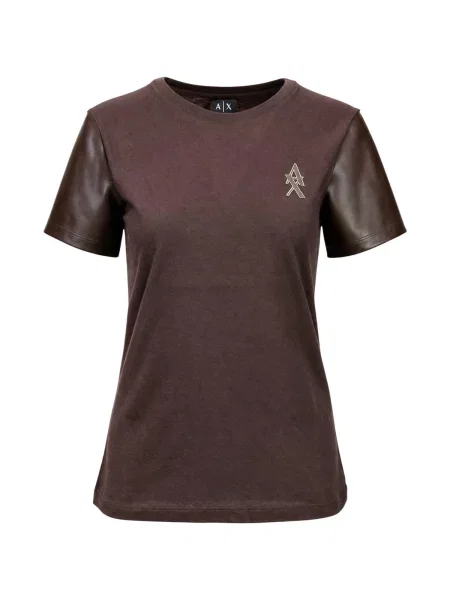 Armani Exchange tricou pentru femei din maro