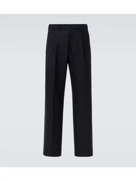 Pantaloni Saman Amel de lână negru