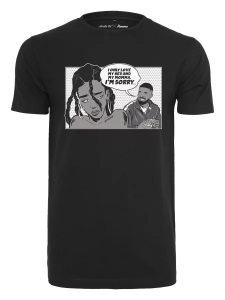 Mister Tee Póló Sorry szürke / sötétszürke / fekete / fehér