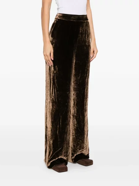 Pantaloni Etro de catifea maro