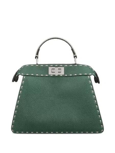 Geantă Fendi Peekaboo verde