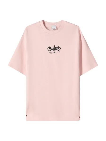 Bershka Majica rosé črna