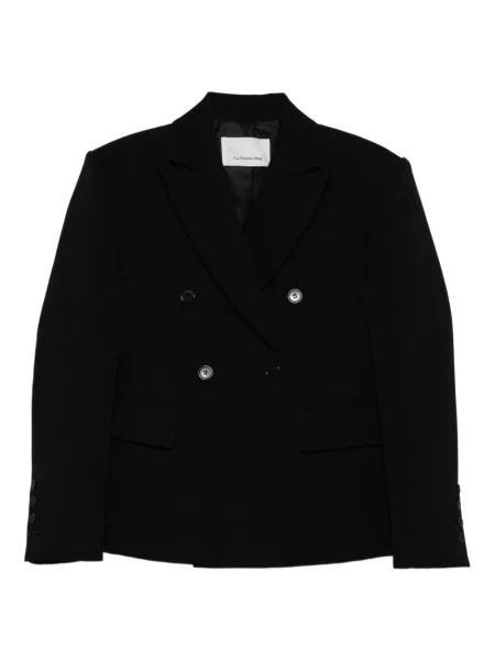 Sacou The Frankie Shop cu două rânduri de nasturi negru