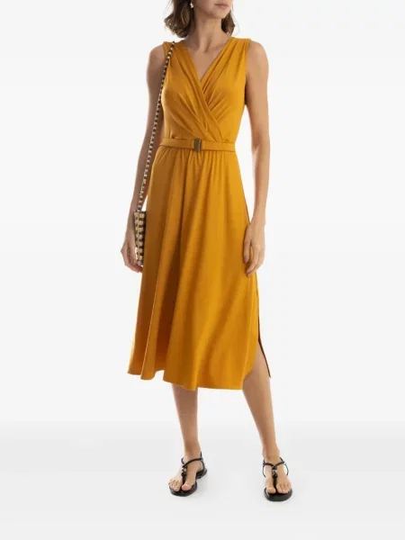 Sukienka midi Lygia & Nanny do kolan garniturowa żółta
