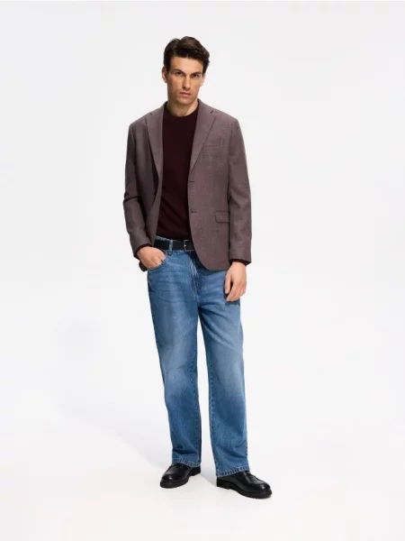Reserved Блейзер regular fit коричневий