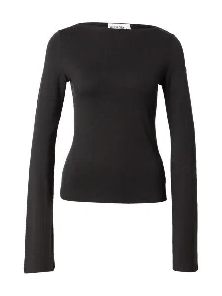 WEEKDAY Tričko Annie' černá