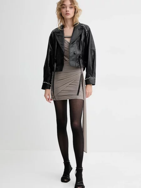 Aniye By sukienka mini dopasowana szary