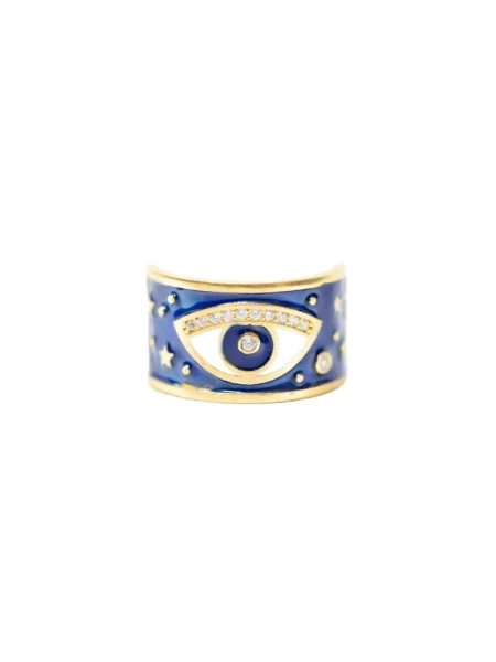 Les Reines Inele Eye of Istanbul auriu