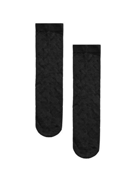 Șosete Wolford cu model floral din jacard negru