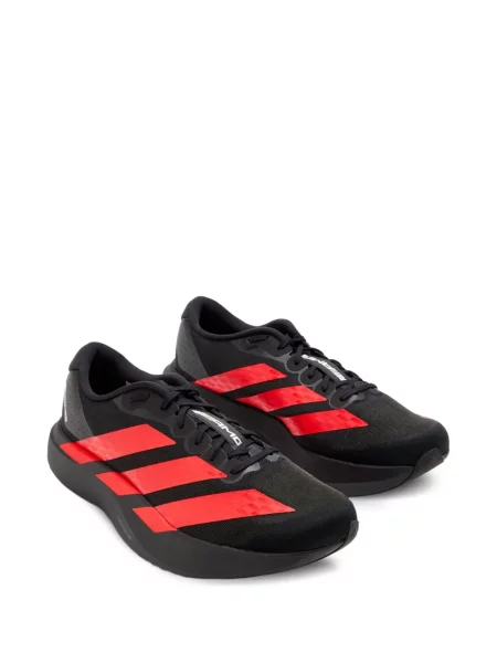 Sneakersy Adidas Adizero w paski zamszowe z nadrukiem szare