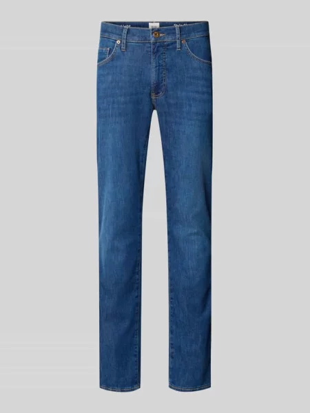 Jeansy o kroju slim fit z ultralight wykończeniem model Chuck' Brax granatowe