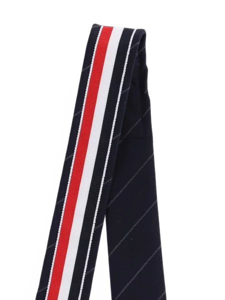 Cravată Thom Browne cu dungi albastru