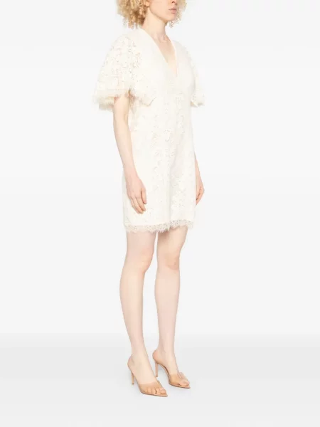 Rochie mini Twinset cu decolteu în V din dantelă
