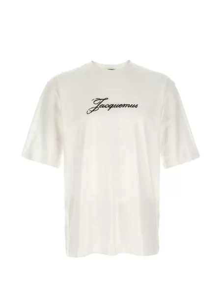 Tricou Jacquemus cu imagine alb