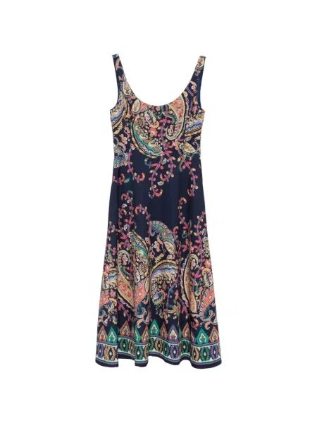 Rochie Etro cu model paisley de costum albastru