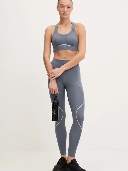 Adidas by Stella McCartney sportovní podprsenka šedá