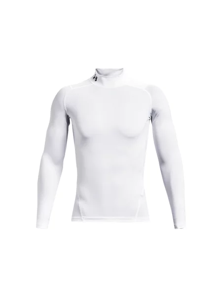 Under Armour pánske tričko s dlhým rukávom Ua Hg Armour Comp Mock white biela