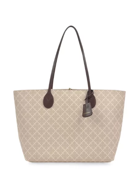 Geantă shopper By Malene Birger cu imprimeu geometric