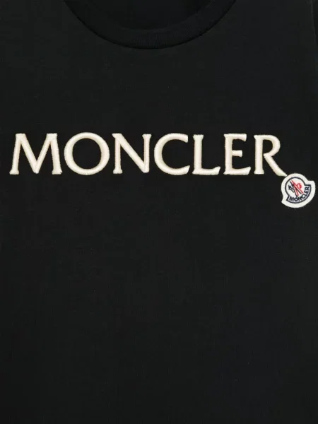 Koszulka dziecięca Moncler Enfant czarna