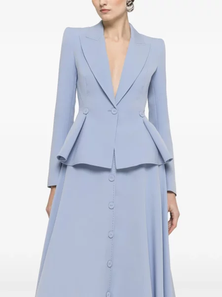 Fustă midi Nissa până la genunchi albastru