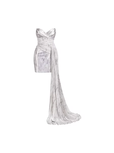 Sukienka mini Elisabetta Franchi szara