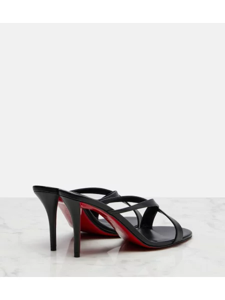 Kožené mules Christian Louboutin čierna