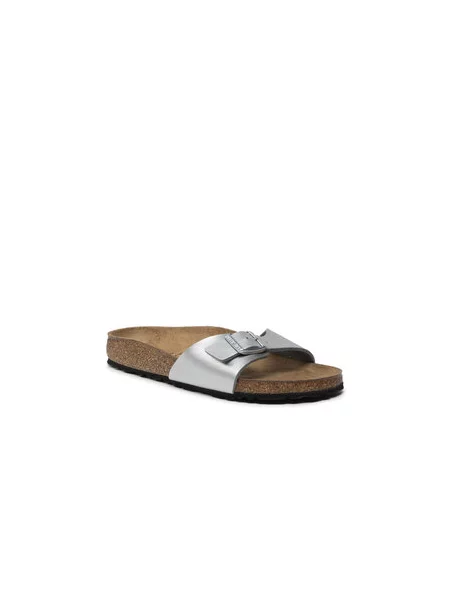 Pantofle Birkenstock stříbrné