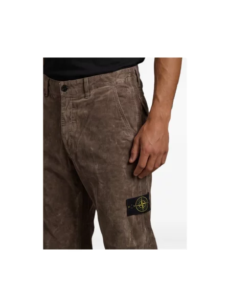 Spodnie Stone Island z kamieniami brązowe