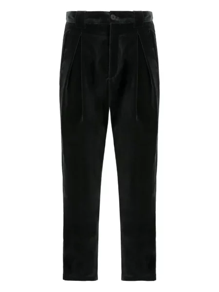 Pantaloni Giorgio Armani de catifea cord negru