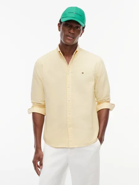 TOMMY HILFIGER Košeľa Heritage svetložltá