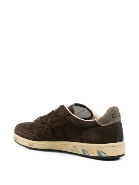 Sneakerși Premiata din piele de căprioară maro