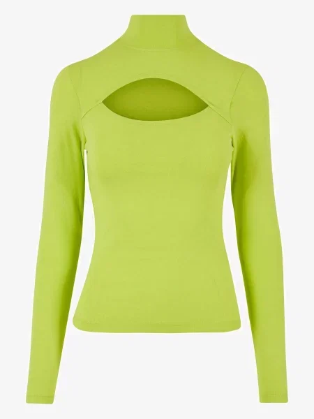 Długi golf golf Urban Classics z długim rękawem żółty