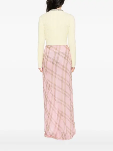 Cardigan Self-portrait galben