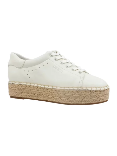 Sneakersy Guess sznurowane białe