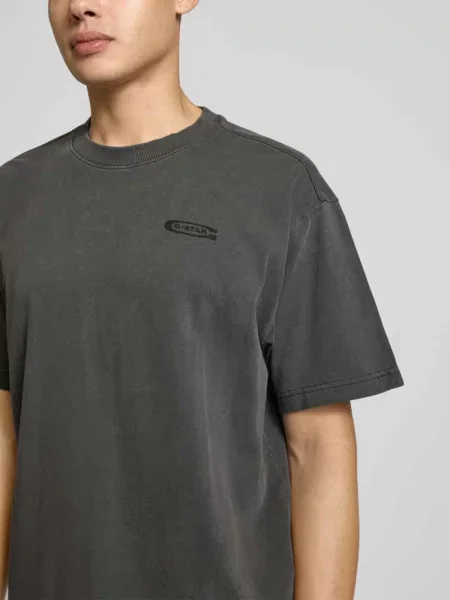 T-shirt o luźnym kroju z nadrukiem z logo G-star Raw czarna