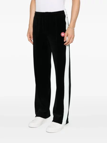 Pantaloni Casablanca din velur cu dungi negru