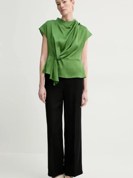 Блузка Bruuns Bazaar однотонна зелений