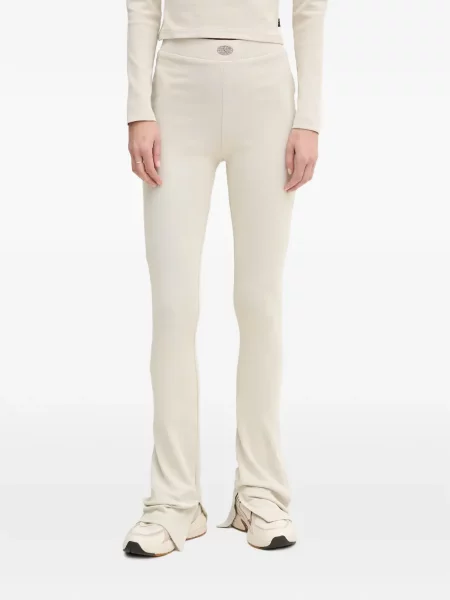 Pantaloni Alpha Industries evazate cu autograf alb