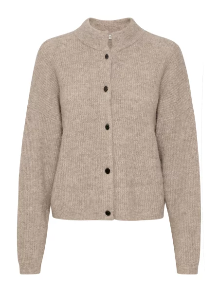 Gestuz Geacă tricotată AlphaGZ amestecat bej