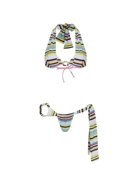 Bikini Amir Slama w paski niebieskie